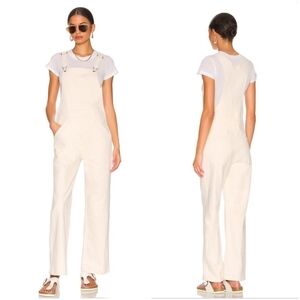 Mother Patch Overalls In Nstural EUC Small